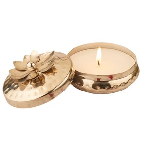 Handmade Hammered Copper <b>Tealight</b> <b>Candle</b> Holder Votive Bowls Set Of 2 Metal <b>Candle</b> Jar For Home Decor & Festive Decoration - Product Image 3