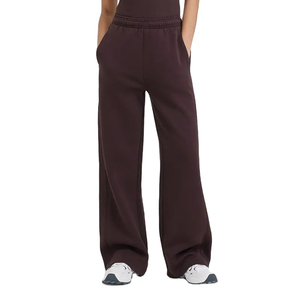 Pantalon de jogging évasé tendance en polyester et coton avec poches, taille mi-haute, drapé, coupe large, ajustement régulier, écologique, personnalisable - Product Image 3