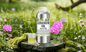 Huile essentielle de géranium distillée à la vapeur pour la fabrication de parfums, de savons, les formulations de soins personnels, qualité cosmétique, approvisionnement en vrac, OEM, ODM - Product Image 5