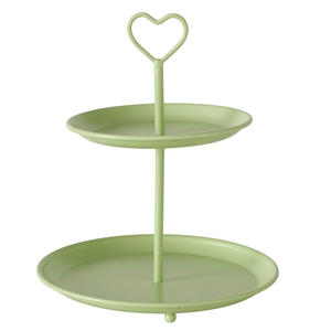Expositor de Metal de Diseño Único para Pasteles, de 2 Niveles, para Decoración de Bodas y Eventos, Exhibición de Aperitivos y Galletas - Product Image 5