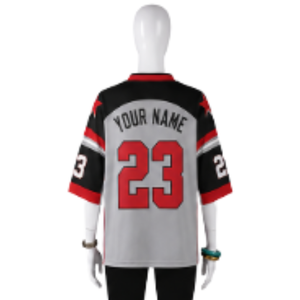 Unisex Custom Mesh Oversized <b>T</b>-<b>Shirt</b> American Football Jersey with Flag Pattern Eco-Friendly for Soccer and Basketball Fans - Product Image 3