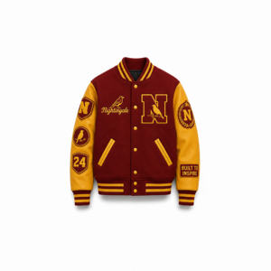 Premium Wool Varsity <b>Jacket</b> <b>Leather</b> Sleeves Custom Chenille Patch Embroidered College <b>Jacket</b> Embroidery Varsity <b>Jackets</b> - Product Image 3