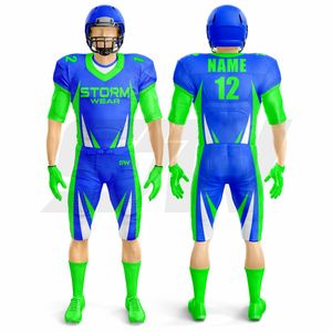 Maillot de football américain personnalisé, respirant, en maille perforée, pour équipe, vente en gros, usine, kit de football américain - Product Image 4