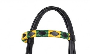 Brida de cuero para caballo tipo Polo con opciones de diseño y color personalizados, embalaje inteligente, se acepta OEM/ODM para tallas Full/Cob. - Product Image 3
