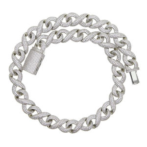 Star Dust 14K oro de lujo GRA certificado VVS Moissanite collar diamante personalizado Hip Hop cadena cubana para hombres joyería fina regalo - Product Image 2