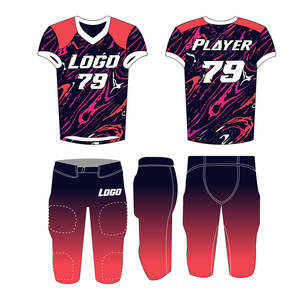 Uniformes de football américain sur mesure pour équipe, séchage rapide, haute qualité, coupe ample, pour hommes et femmes - Product Image 3