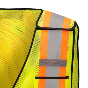 Chaleco de Seguridad Personalizado Premium de Alta Visibilidad con Serigrafía y Múltiples Bolsillos, Fabricante de Ropa de Trabajo - Product Image 5