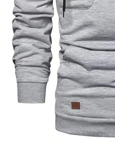 Sudadera con Capucha para Hombre, Colección Otoño Invierno, Talla Grande, Manga Larga, Forro Polar - Product Image 3