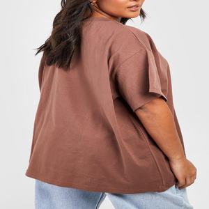 Suéter Unisex de Cuello Redondo, Hombros Caídos, Logotipo Bordado, Transpirable, de Algodón Jersey, Estilo Casual, Corte Holgado, Extra Largo, Corto, Color Sólido - Product Image 3