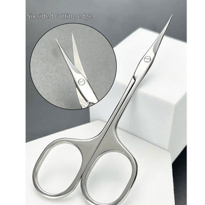 Custom Logo Russian Style Curved Cuticle <b>Scissors</b> Professional <b>Manicure</b> Pedicure Nail <b>Scissors</b> for Finger Toe Dead Skin Removal - Product Image 6
