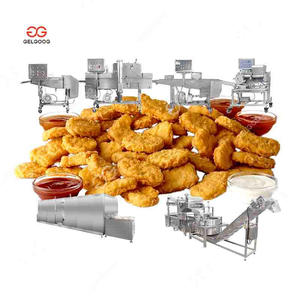 Ligne de production de nuggets de poulet avec contrôle PLC pour l'industrie de la restauration rapide, machine automatique de friture et de grillade de poulet - Product Image 4