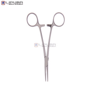 Pince chirurgicale manuelle pour tissus artériels, 5,5 pouces, pointes semi-dentelées, articulation en boîte, pince hémostatique en acier inoxydable - Product Image 4