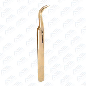 Pince à cils pour extensions de volume avec pointe en fibre, étiquette privée, soins de beauté de précision, logo personnalisé, pince à cils à 90 degrés - Product Image 2