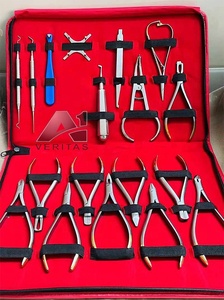 Kit de instrumentos de ortodoncia dental de primera calidad de acero inoxidable, 18 piezas, venta al por mayor, equipos dentales personalizados, conjunto CE - Product Image 5