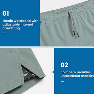 Shorts de sport décontractés en toile unie pour hommes, coupe ajustée, respirants, écologiques, fabriqués au Pakistan – Grande Vente - Product Image 4