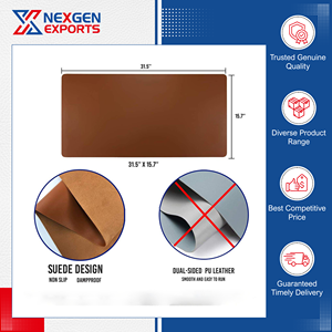 Nexgen Exporta a Todo el Mundo, Vende Alfombrillas de Ratón de Cuero PU Multifuncionales, Duraderas, Impermeables y de Calidad Inigualable, 800x400mm - Product Image 2