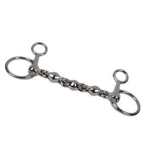 Mors à rênes articulées en acier inoxydable pour usage vétérinaire, à torsion lente et joues complètes, embout poli et lisse. Tous les mors pour chevaux sont disponibles. - Product Image 1