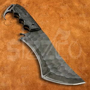 Couteau Tracker G10 en acier allié 12C27 de qualité industrielle, fait main, lame pleine longueur, lame droite, facile à transporter, pour la survie en milieu sauvage - Product Image 2