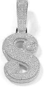 Colgante de Moissanita Número 8 – Amuleto de la Suerte con Diseño de Diamante Estilo Hip Hop Iced Out - Product Image 2