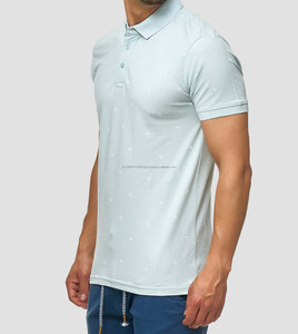 Chemise de golf personnalisée 100% coton polos de golf vierges pour hommes t-shirts polo avec impression graphique et logo brodé pour hommes à bas prix - Product Image 3