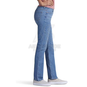 Modern Regular Fit Mid Waist Straight <b>Jeans</b> Pant with Stretch Fabric <b>Soft</b> Comfortable Wear Stylish Everyday Casual Fashion - Product Image 6