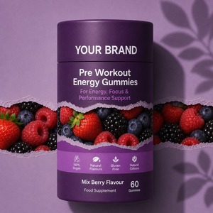 Gomitas Energéticas Pre-Entrenamiento de Marca Privada OEM para Mejorar el Rendimiento y Apoyar el Entrenamiento - Product Image 4