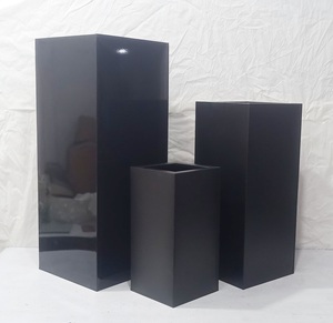 Modern Hexagon Metal Planter <b>Large</b> Indoor Outdoor Plant <b>Pot</b> Geometric Garden Planter Decorative Home Office Flower Container. - Product Image 5