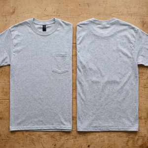 T-shirt pour homme de haute qualité 100% coton, logo personnalisé, t-shirt uni à manches courtes, col rond, avec poche - Product Image 3