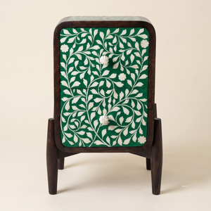 Mesa de Noche Decorativa Moderna y Ecológica con Incrustaciones de Hueso, Hecha a Mano, con Diseño de Patrón Único para una Decoración Elegante del Dormitorio - Product Image 1