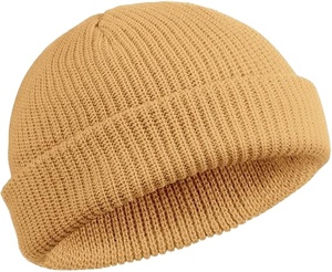 2026 bonnets personnalisés bonnet en tricot en gros avec logo personnalisé adulte 100% acrylique bonnet chapeaux - Product Image 5