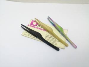 Pinzas para Cejas de Estilo Moderno para Mujer, Pinzas Profesionales de Precisión de Acero Inoxidable, Pinzas Inclinadas para Depilación - Product Image 5