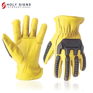 ถุงมือยางทำงานสีเหลือง HOLY SIGNS INTERNATIONAL ฝ่ามือยางสีดำ ยืดหยุ่น กันลื่น ทนต่อการเสียดสี ป้องกันไฟฟ้าสถิตย์ ขนาด 10 นิ้ว - Product Image 6