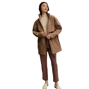 Chaqueta Impermeable para Mujer, con Capucha, Estilo Parka de Longitud Media, Ligera, Cortavientos, para Exteriores, Casual, para Viajes, Primavera y Otoño - Product Image 3