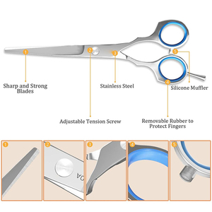 Ciseaux de coiffure professionnels 6 pouces de qualité supérieure, design personnalisé 2026, vente en gros - Product Image 3