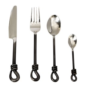 Hot Sale Restaurant Hotel Stainless Steel Silverware 4 Piece <b>Set</b> Modern and Durable <b>Flatware</b> <b>Set</b> Chic Dining Upgrade - Product Image 1