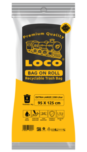 Rollo de Bolsas de Basura 95x125cm, Capacidad 200L, Desechables, para Uso en Supermercados, Gestión Fácil de Residuos - Product Image 3