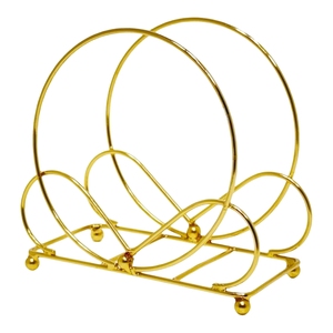 New Decorative Design Powder Gold Polished Iron Napkin Holder For Kitchen Counter Top For Dining <b>Table</b> Decor For Outdoor Dining - Product Image 6