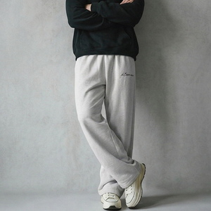 Pantalones unisex de pierna ancha estilo urbano, holgados, bordados, informales, gruesos, tipo jogger, streetwear, para hombre, personalizados - Product Image 4