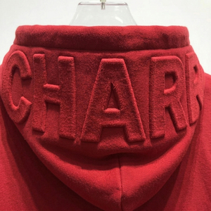 Pullover Plain Bulk Hoodie Manufacturers Heavy Weight No <b>String</b> Cotton French Terry Seamless <b>Hoodies</b> with Custom Embossed Print - Product Image 3
