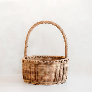 Cestas decorativas de ratán de primera calidad, cesta de madera para exhibir regalos y frutas, precio económico del productor - Product Image 2