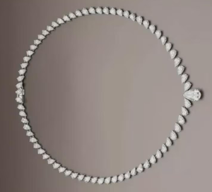Luxury Pear Cut Moissanite Tennis Necklace Iced Out Drop Pendant Hip Hop <b>Jewellery</b> Elegant Bridal Gift - Product Image 2