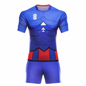 Ensemble d'uniformes de rugby sur mesure, respirant, séchage rapide, impression de logo personnalisé, haute qualité, 100% polyester. - Product Image 5