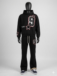 Ensemble de sweat-shirts unisexes à capuche, coupe classique, anti-plis, zippés, couleur unie, en molleton de coton, style streetwear décontracté, écologique, délavé à l'acide - Product Image 4