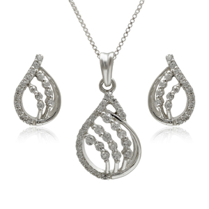 Juego de Joyería de Lujo en Plata de Ley 925 con Baño de Oro y Moissanita, Collar y Aretes para Mujer, Regalo de Boda - Product Image 4