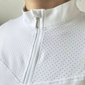 Posture <b>Support</b> Women Equestrian Baselayer Ergonomic Core Full Sleeve Riding Shirt <b>Athletic</b> Horseback Riding Top - Product Image 2