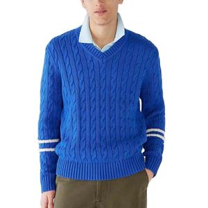 Pull de cricket personnalisé pour homme - Tricoté à la main, respirant, en laine/cachemire, logo personnalisable sur le devant, couleur et taille personnalisables, manches longues - Product Image 1