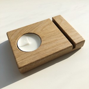 Handmade Wooden <b>Tea</b> <b>Light</b> Candle Holder for Home Decor - Product Image 4