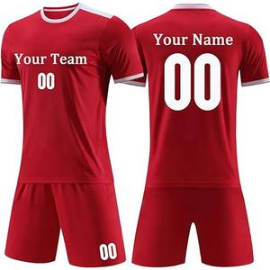 Uniformes de Fútbol Profesionales OEM de Alta Calidad Directo de Fábrica, Conjuntos de Uniformes de Fútbol con Logotipo Personalizado, Conjuntos de Camisetas de Fútbol Lisas - Product Image 5