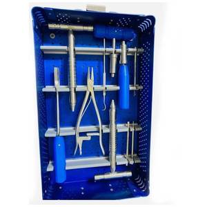 Kit d'instruments pour l'extraction de vis cassées, outils chirurgicaux orthopédiques en acier inoxydable, manuels, certifiés CE, qualité américaine et européenne - Product Image 6