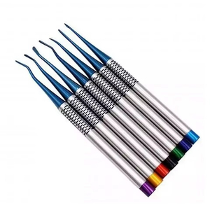 Kit d'extraction dentaire Luxating Elevator 7 pièces en acier inoxydable, instruments manuels réutilisables de haute qualité pour clinique dentaire - Product Image 6